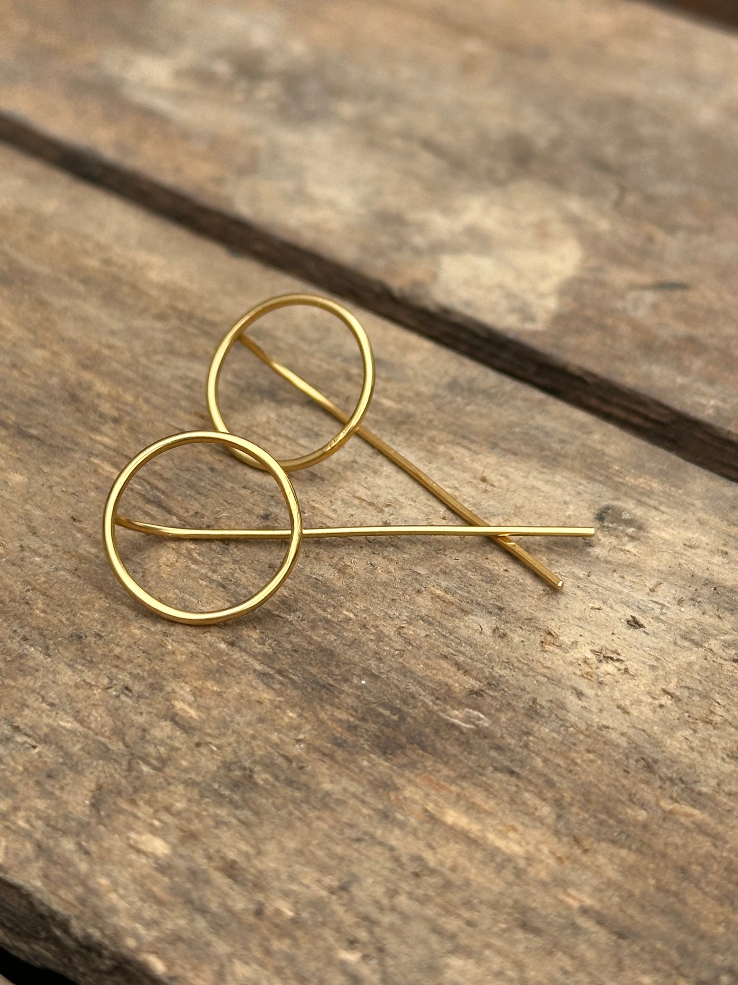 Oorbellen Gentle goldplated zilver