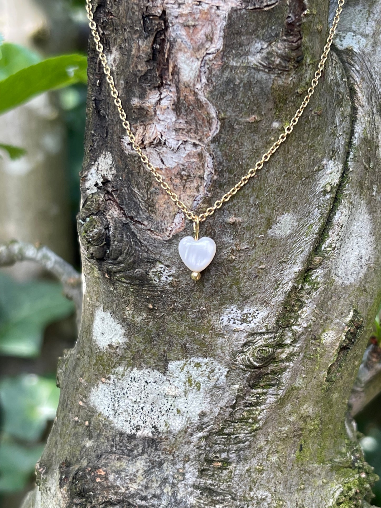 Ketting Kisses gold plated zilver
