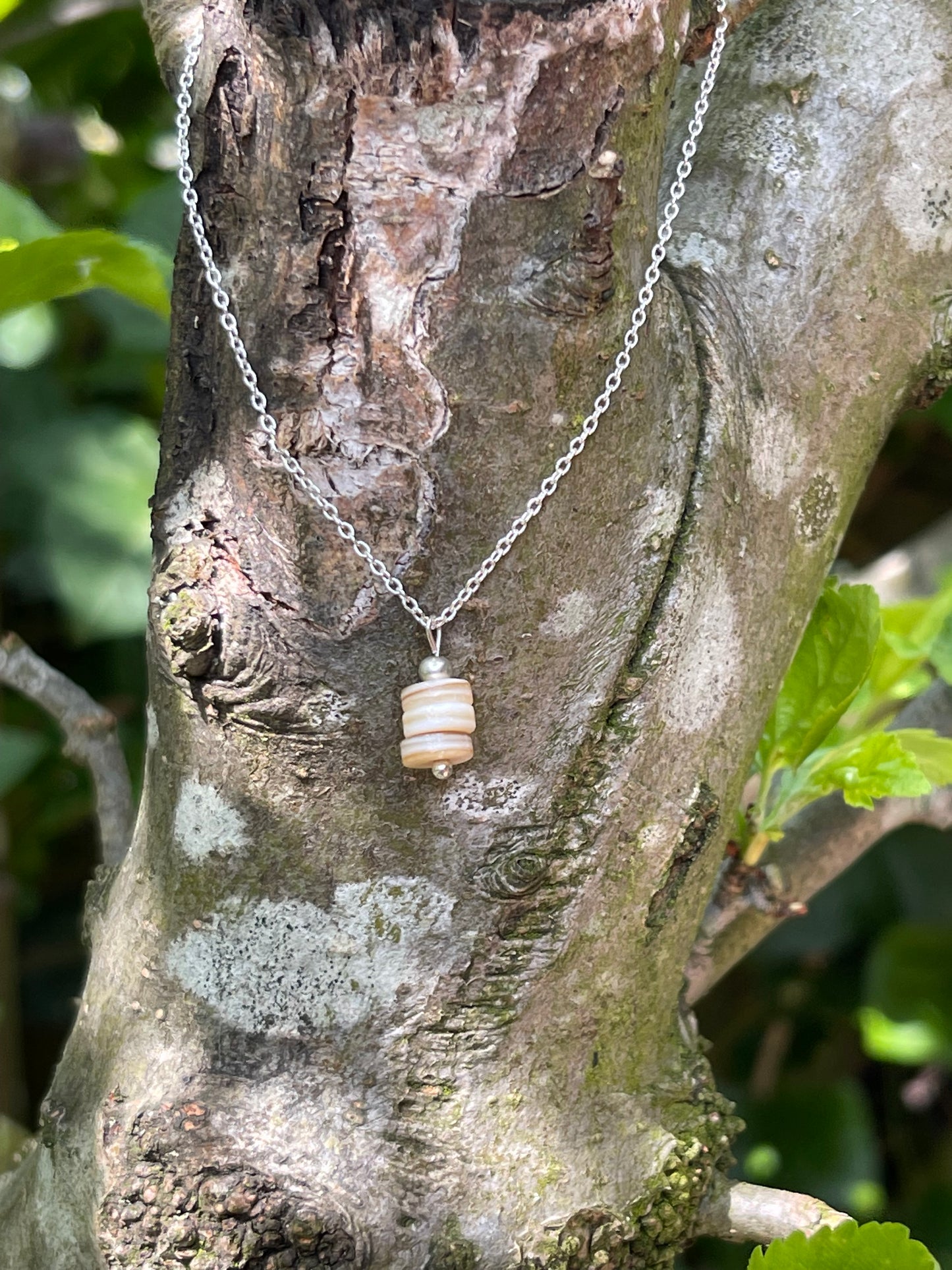 Ketting Sunshine zilver (naturel)
