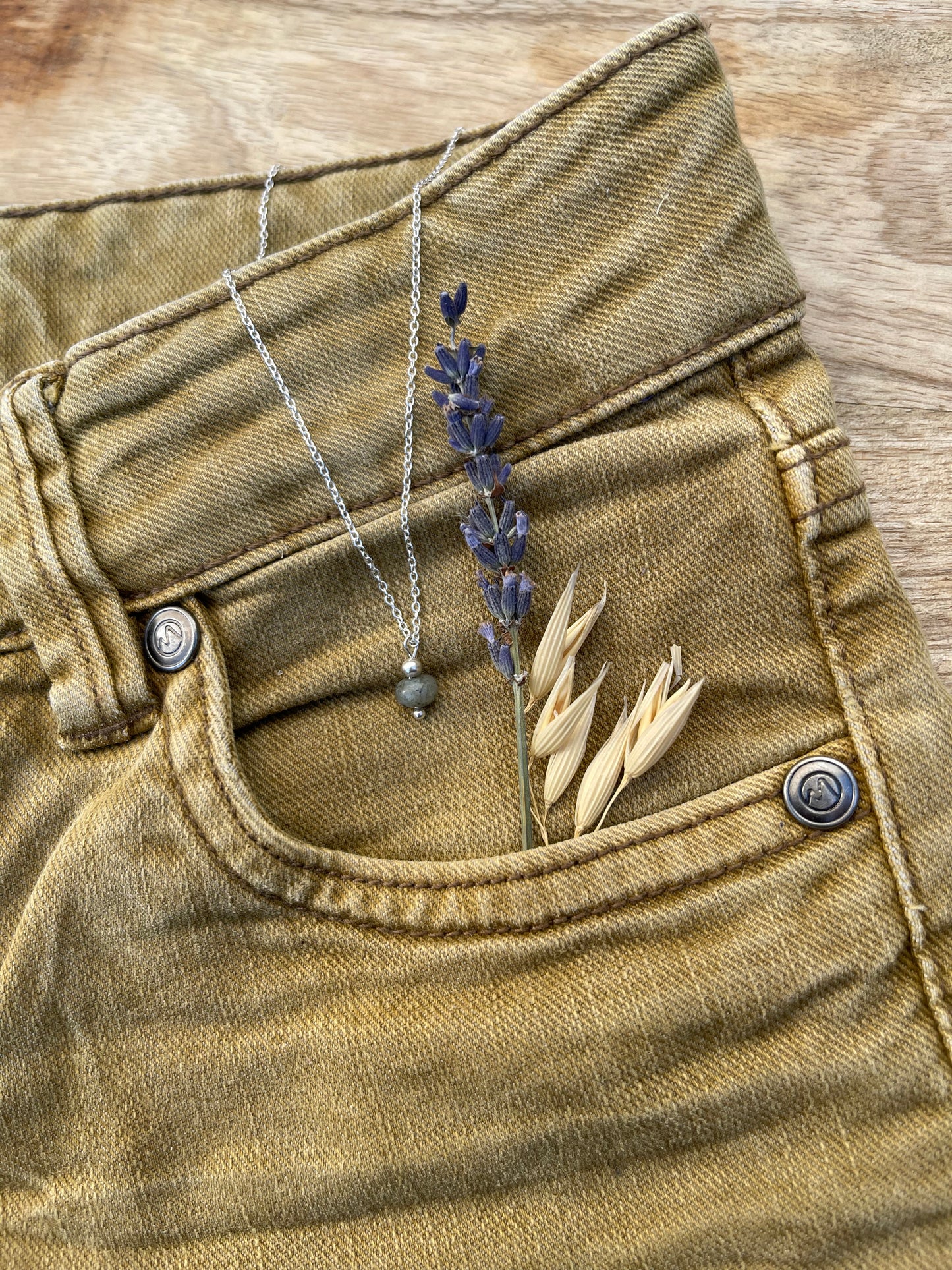 Ketting Blessing zilver (Labradoriet)