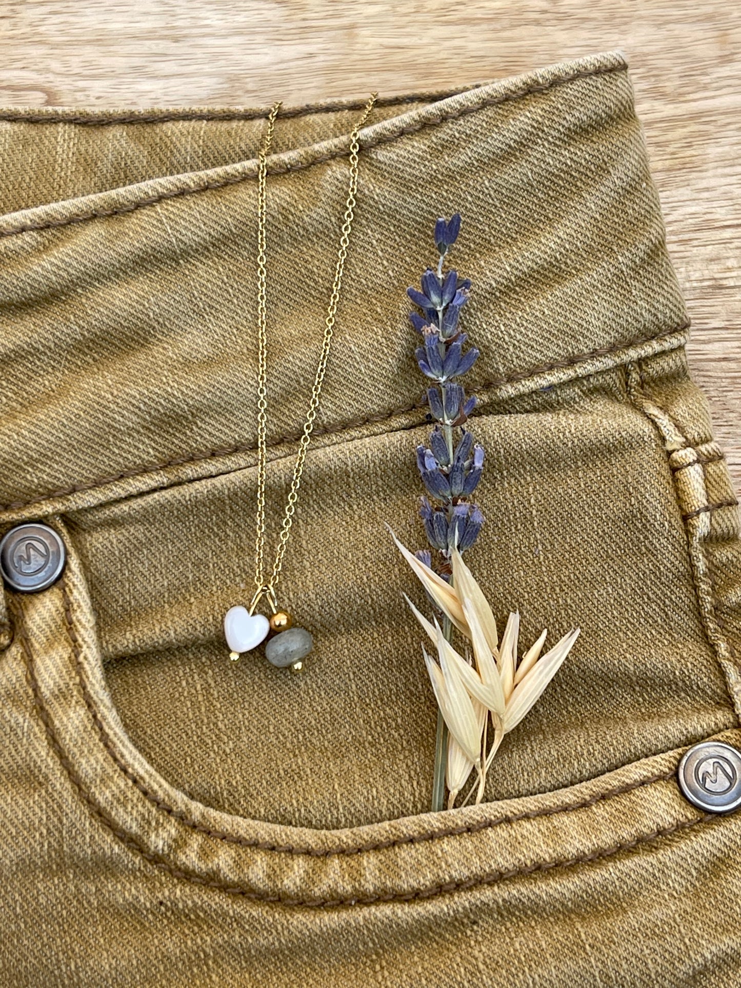 Ketting Blessing Kisses gold plated zilver
