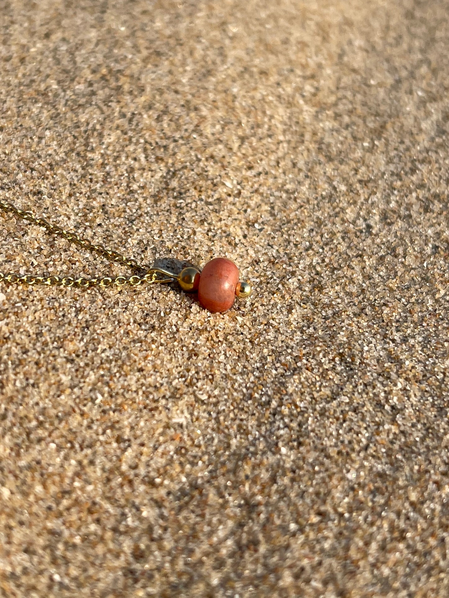 Ketting Blessing gold plated zilver (kwarts)