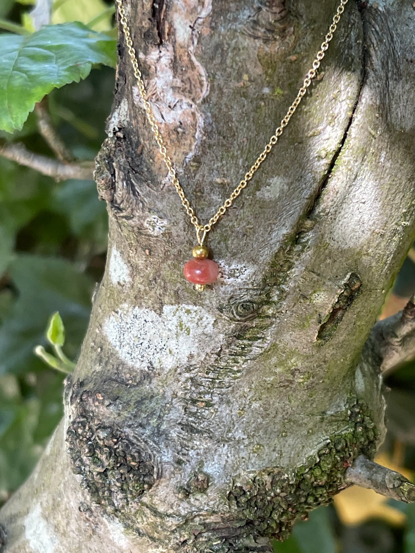 Ketting Blessing gold plated zilver (kwarts)
