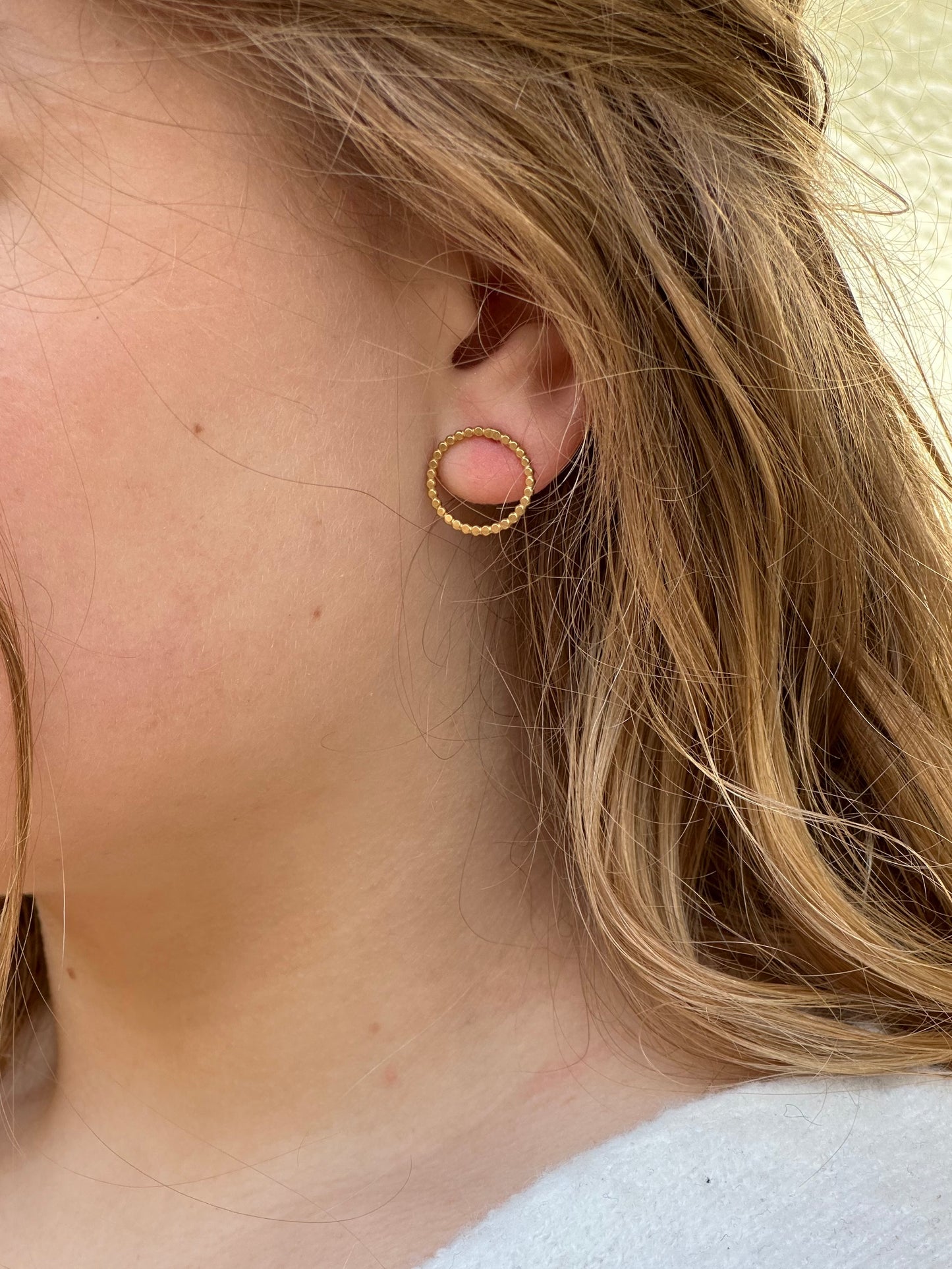 Oorbellen Dewdrop goldplated zilver