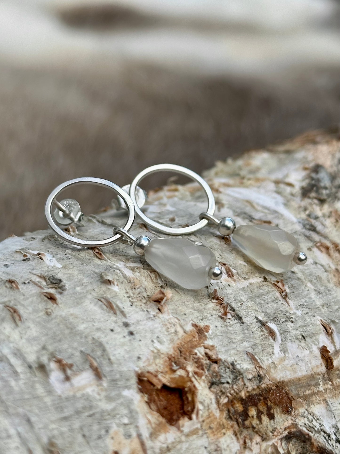 Grace Ketting zilver Rozen Quartz