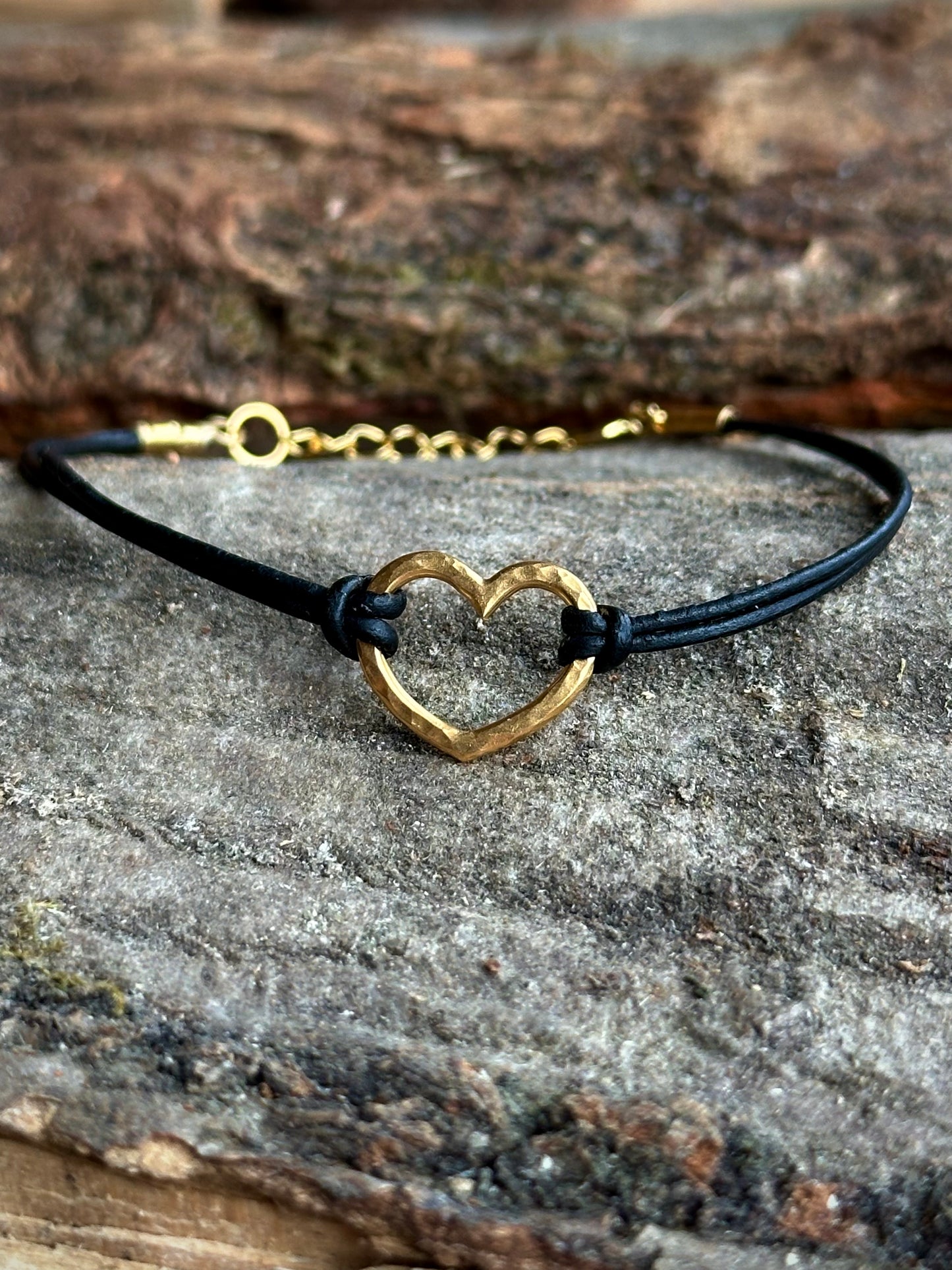 Armband Little hearts gold plated zilver