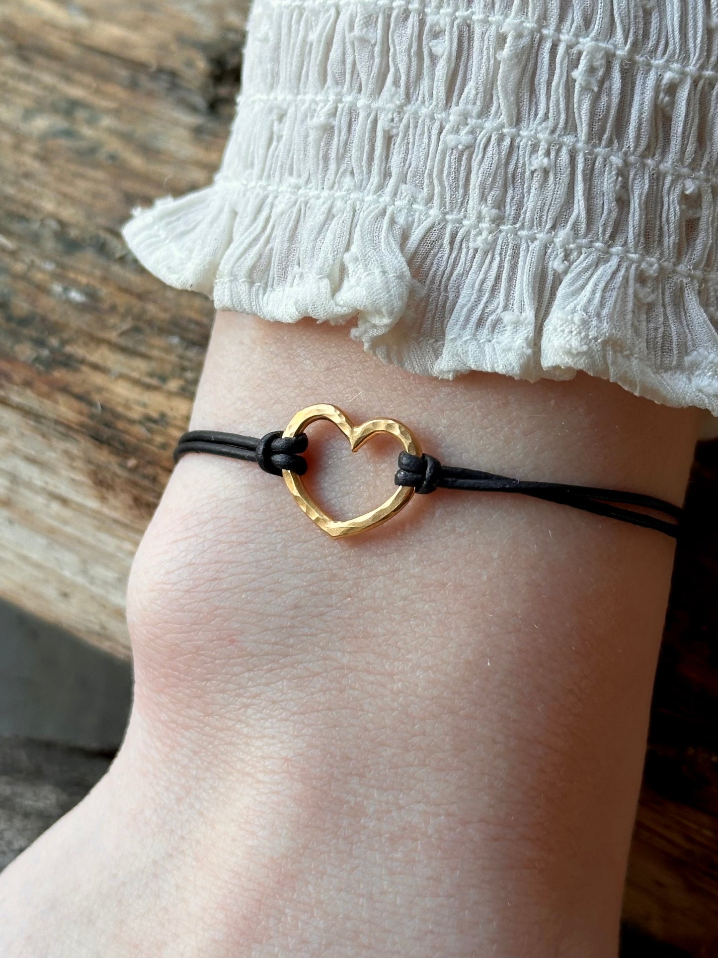 Armband Little hearts gold plated zilver