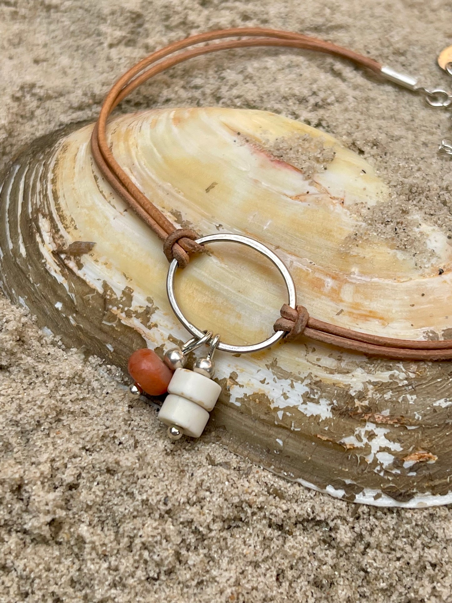 Enkelbandje Blessing (kwarts) Bliss (Magnesiet) zilver