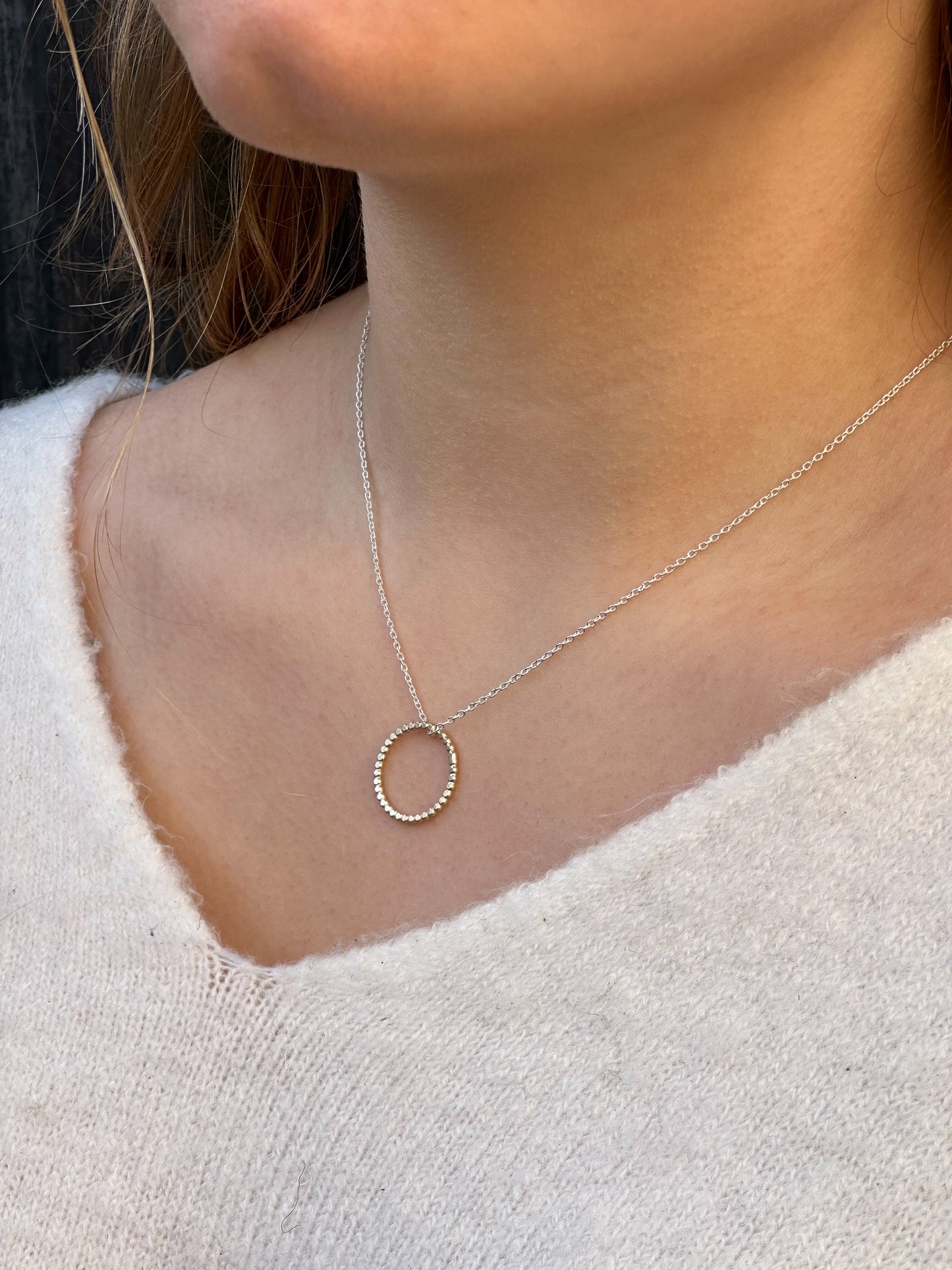 Dewdrop sieraden set zilver