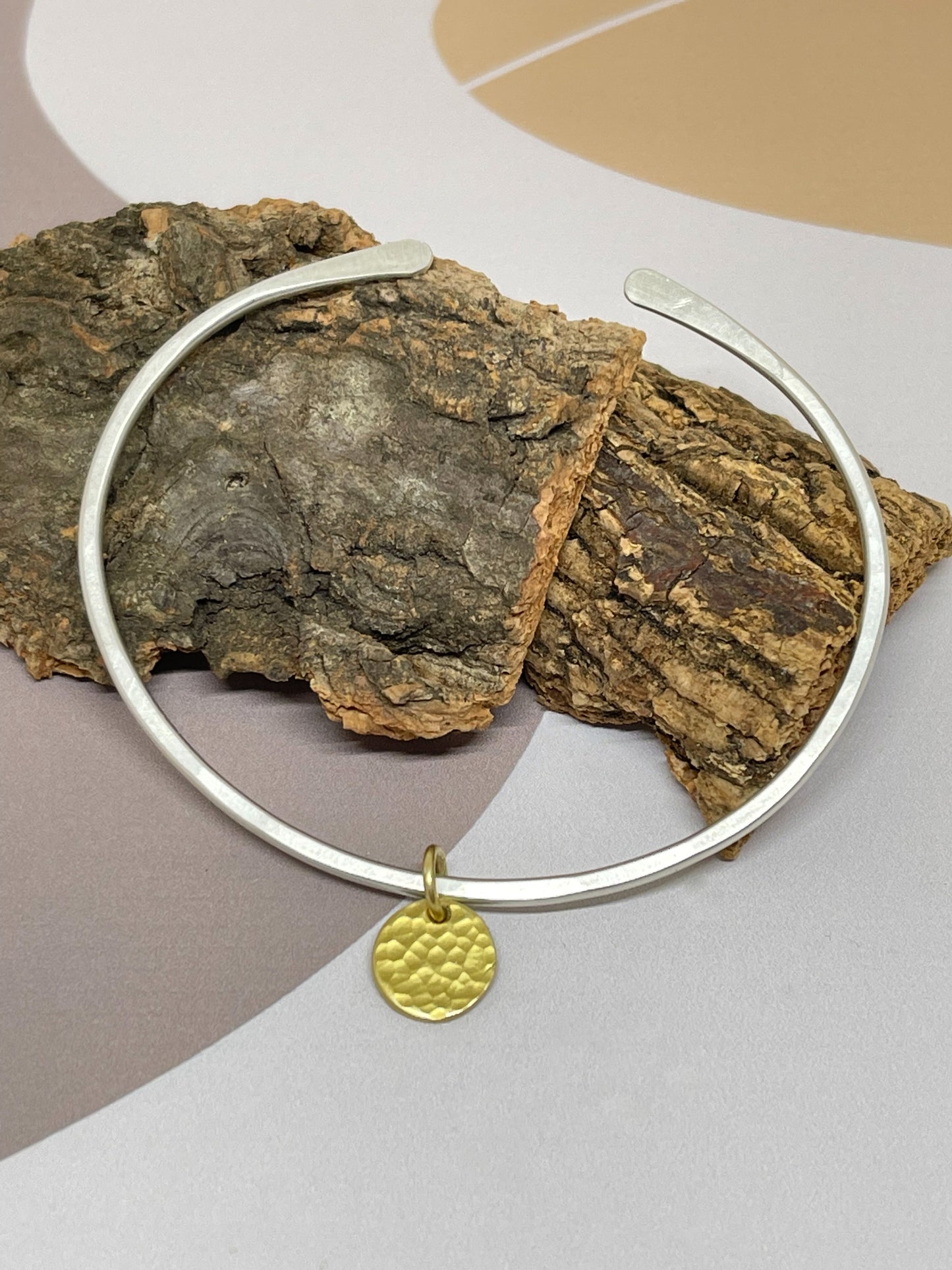 Armband Hope met een gold plated zilveren bedel