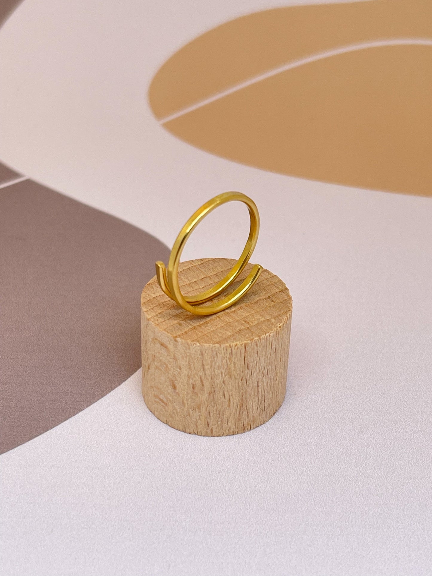 Ring Embrace gold plated zilver