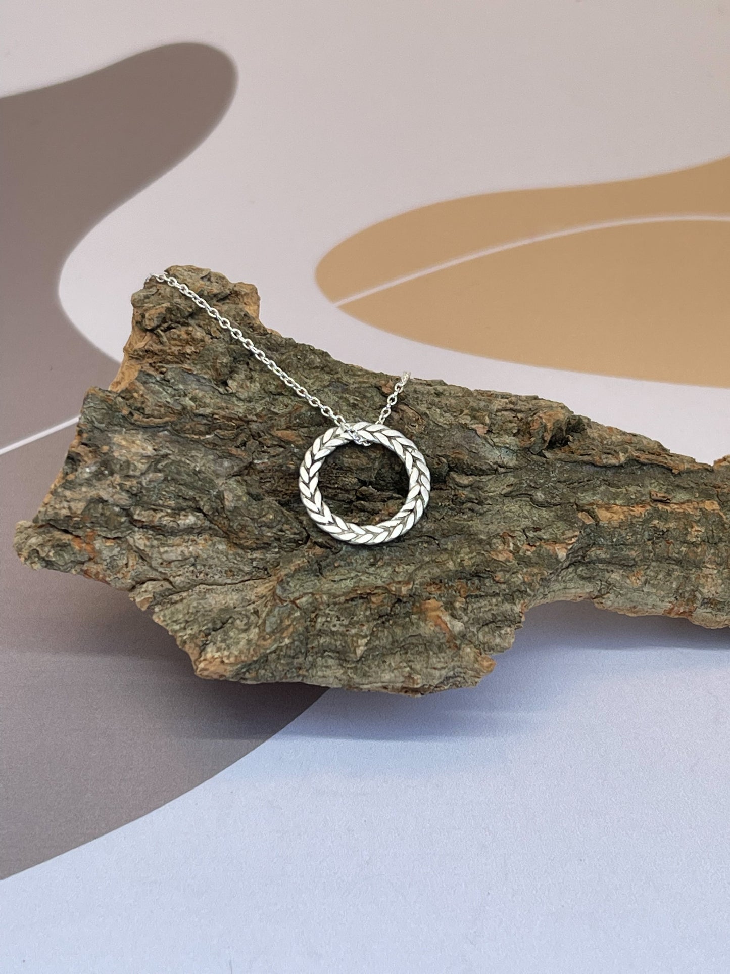 Ketting Leaves and Hearts zilver