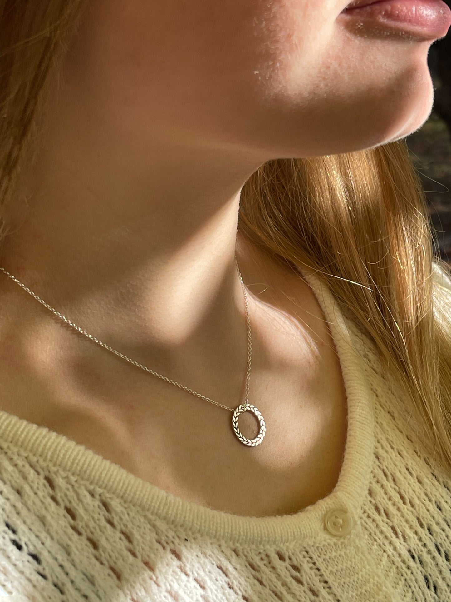 Ketting Leaves and Hearts zilver