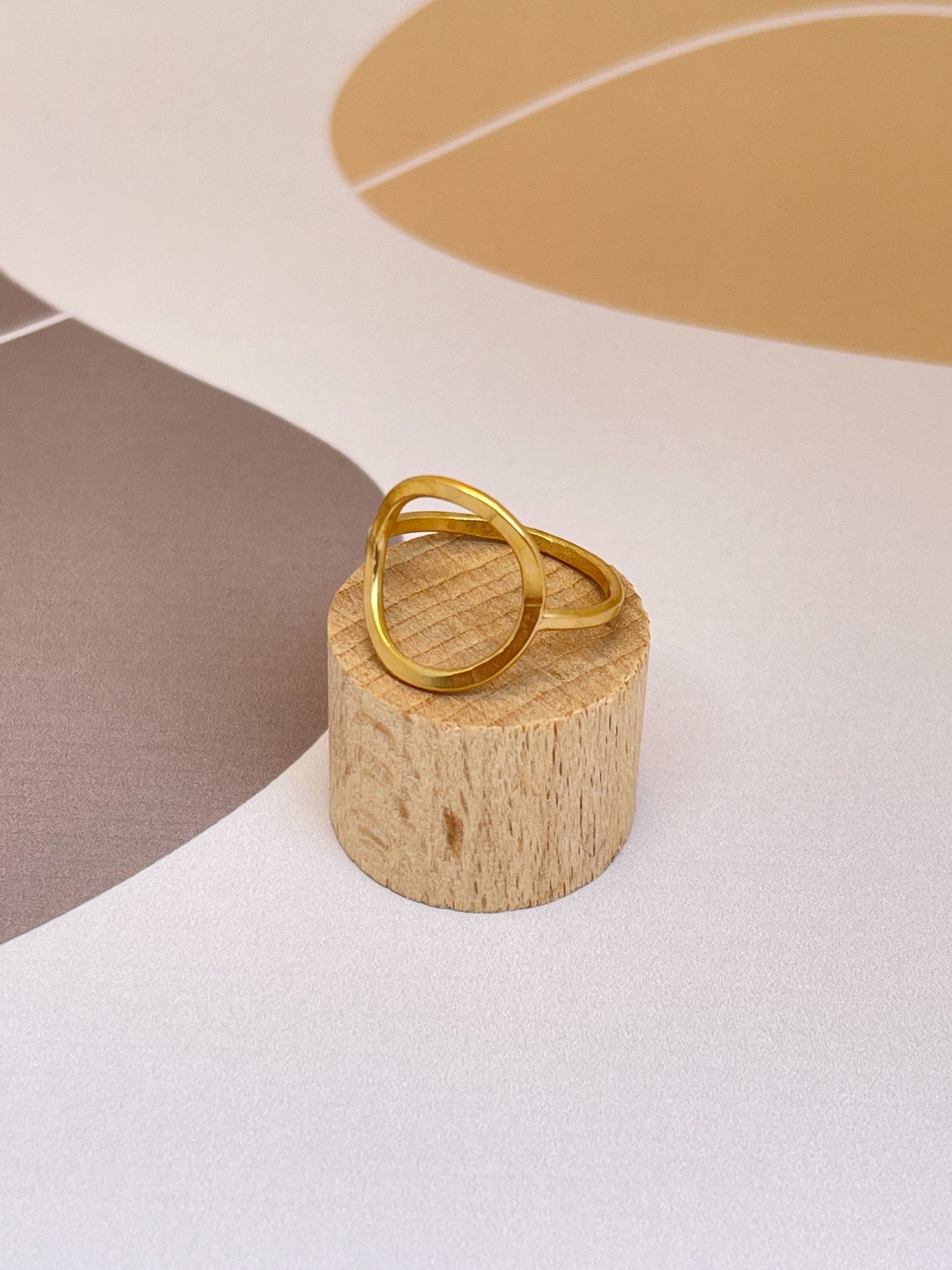 Ring Lovely gold plated zilver