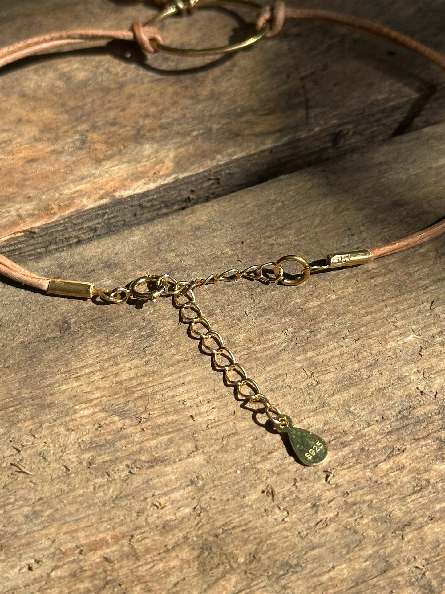 armbandje Blessing (Serpentijn) Darling (kwarts groen) gold plated