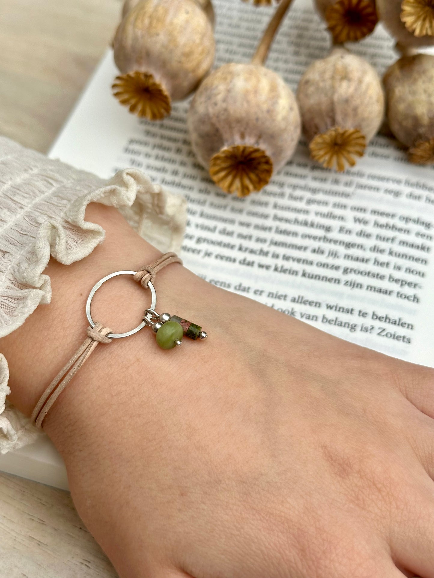 Armbandje Blessing (Serpentine) Darling (Kwartsgroen) zilver