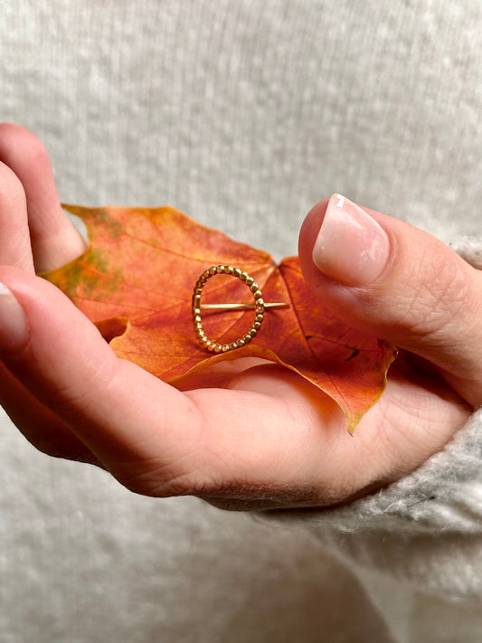 Ring Dewdrop goldplated zilver