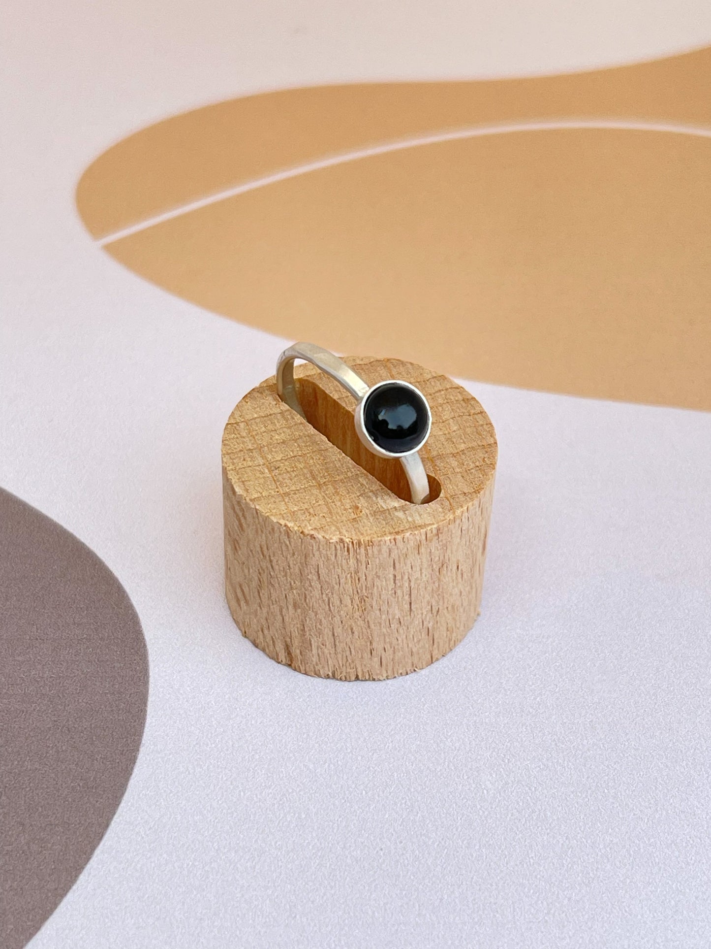 Edelstenen Beauty ring (klein) Onyx